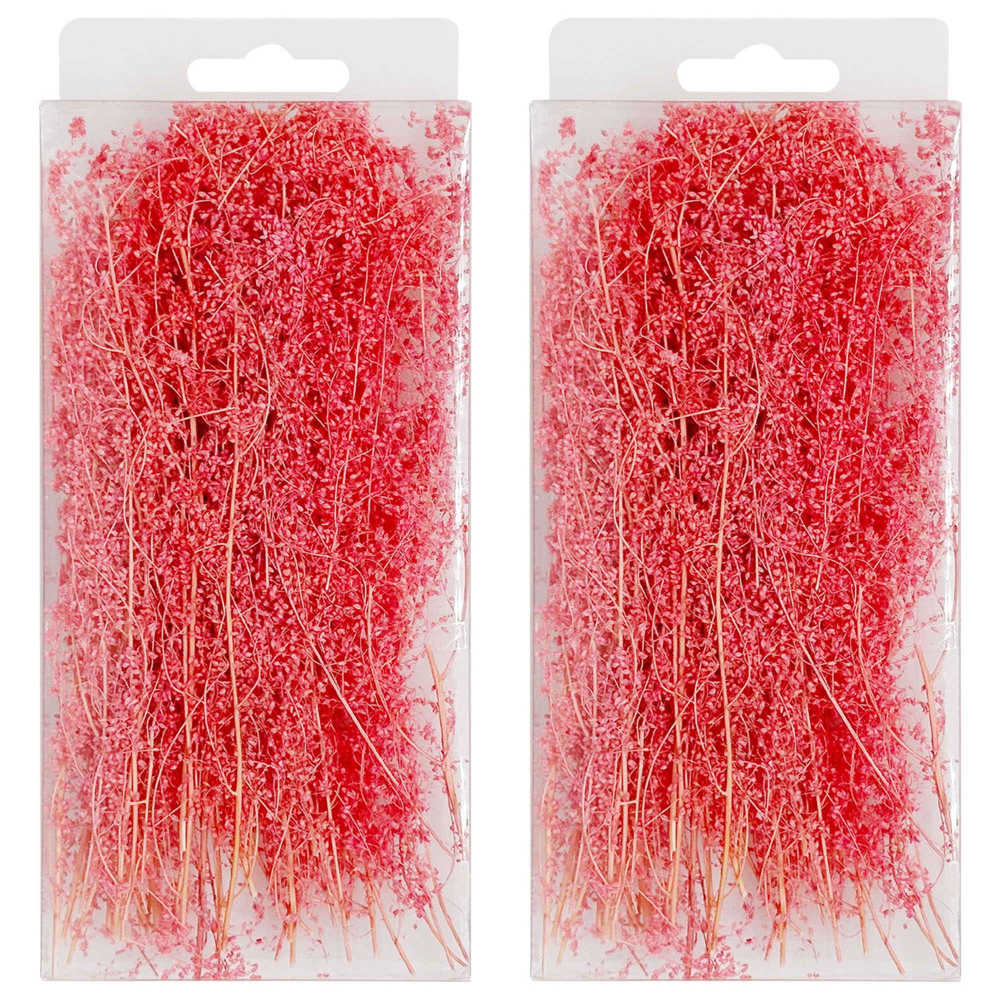 Attuslla Static Grass Tuft Model Grass Tufts Railway Artificial Grass Bushy Tuft Flower Cluster Vegetation Groups for Model Train Landscape Railroad Scenery, Pink