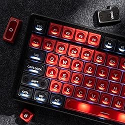 Cat Eye PBT Keycaps,XVX New MAX Profile Translucent