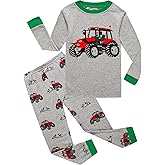 KikizYe Little Boys Long sleeve Pajamas Kids jammies Child Pjs