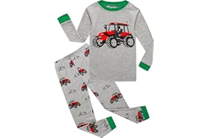 KikizYe Little Boys Long sleeve Pajamas Kids jammies Child Pjs
