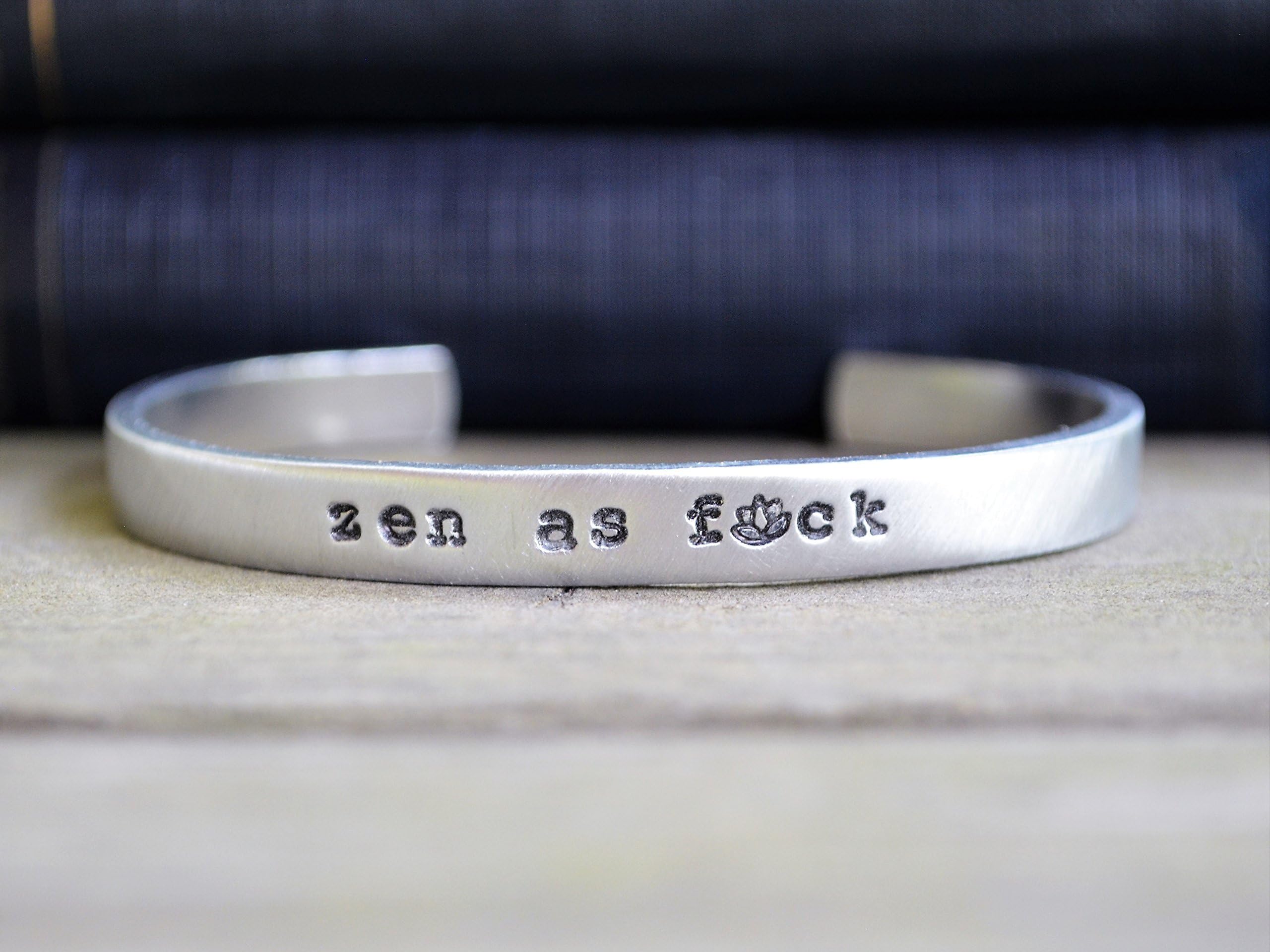 Zen As Fuck Bracelet - Yoga Bracelet - Yoga Jewelry - Lotus Flower
