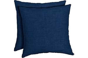 ARDEN SELECTIONS Arden Outdoor Toss Pillow, 2 Pack, 16 x 16, Rain-Proof, Fade Resistant Sapphire Blue Leala