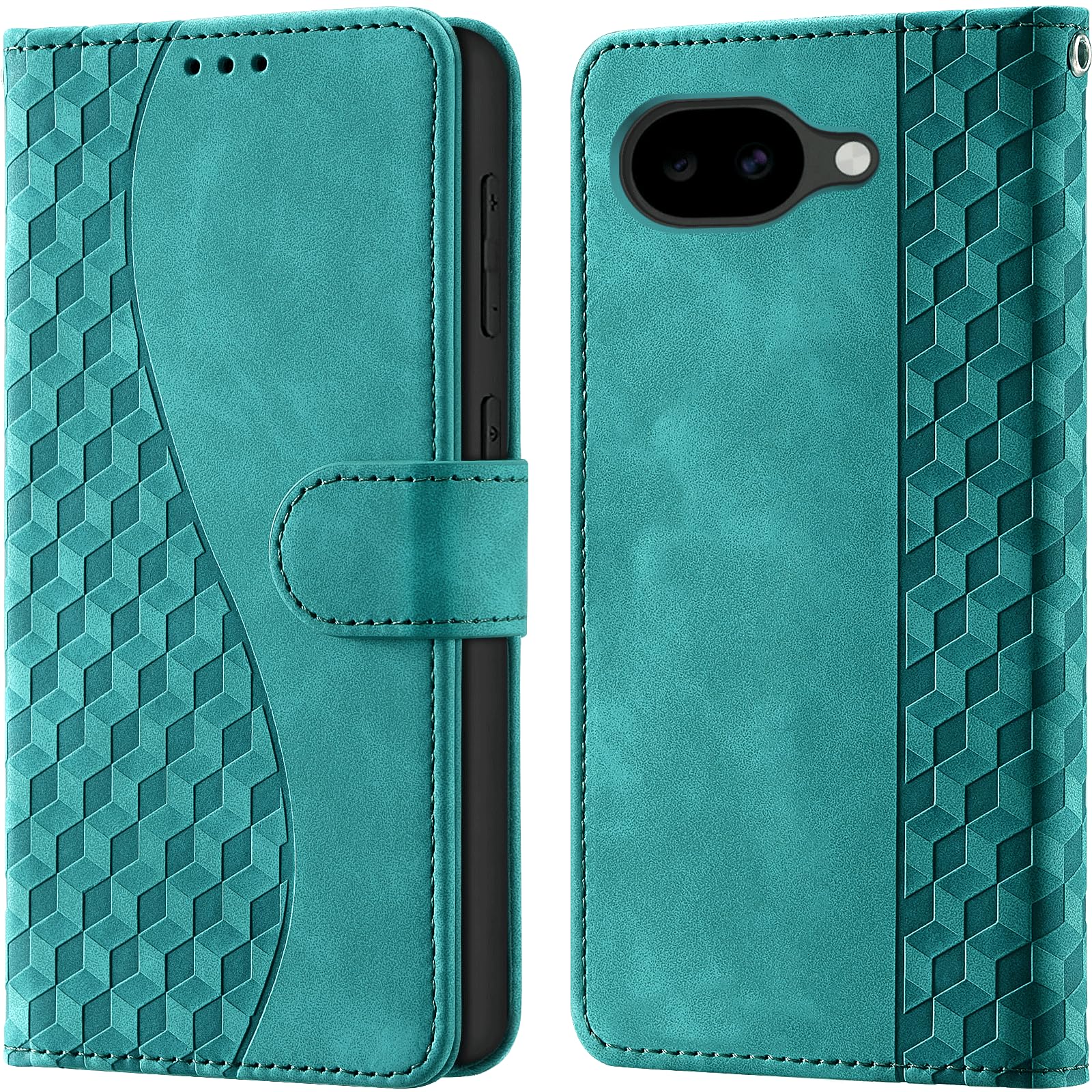 Handyhülle für Google Pixel 10a Hüllen Premium Leder Case RFID-Blockierung Klappbar Wallet Magnet Kartenfach Standfunktion Schutzhülle kompatibel mit Pixel 10a Cover,Türkis