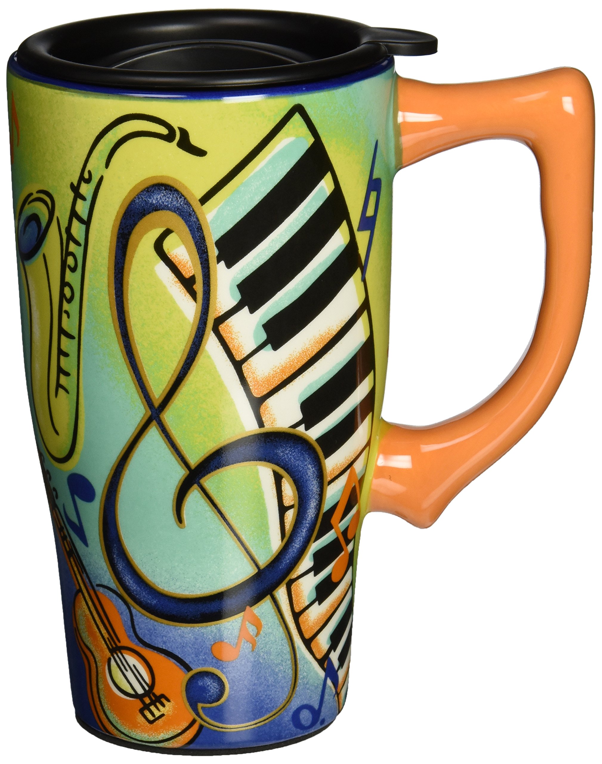Spoontiques Music Travel Mug, 18 Ounces