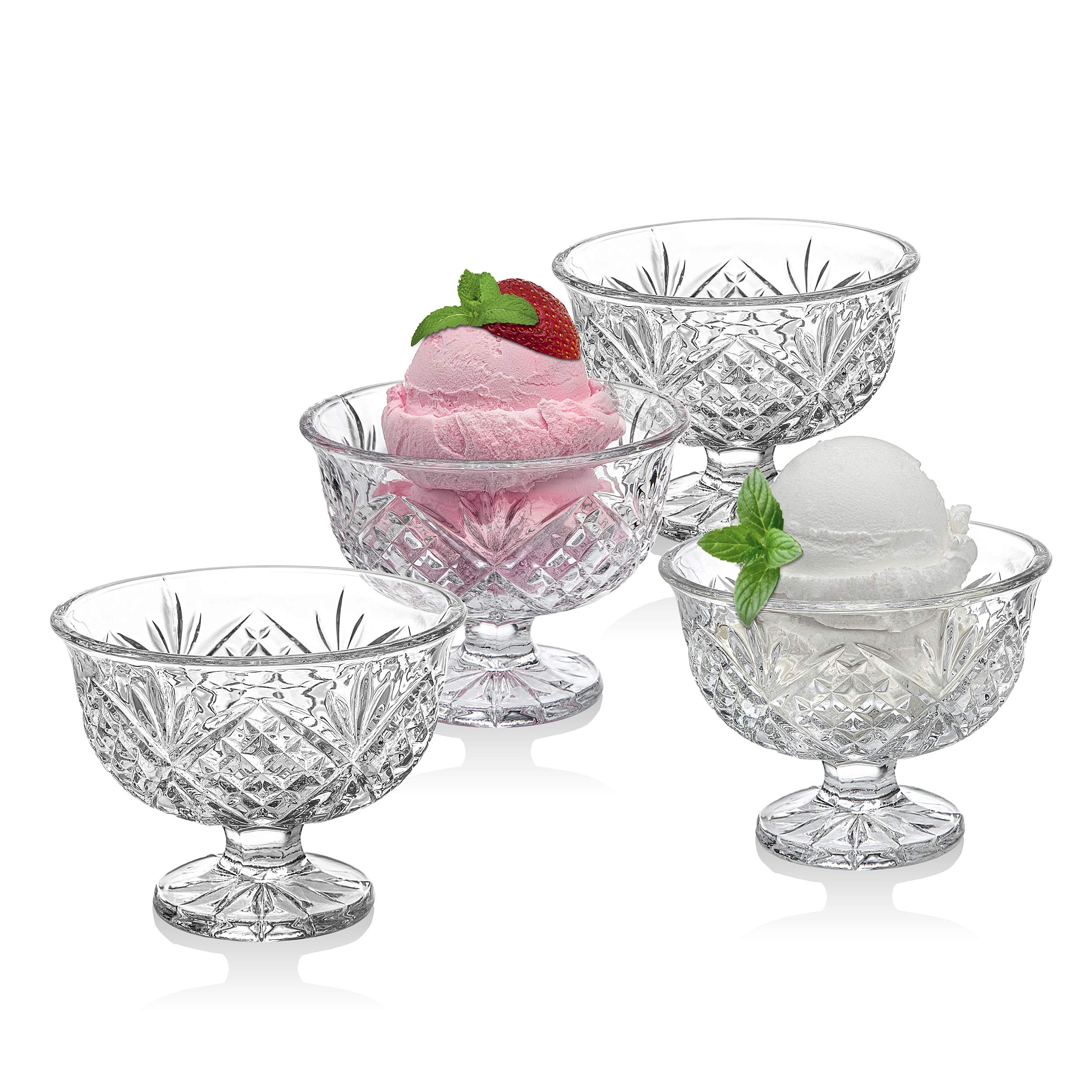 Godinger Ice Cream Dessert All Purpose Serving Bowls - Dublin , Set of 4- Buy Online in Guernsey at guernsey.desertcart.com. ProductId : 5144373.