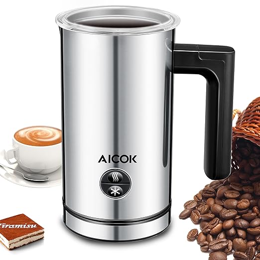 title=Aicok Montalatte Automatico, Montalatte Elettrico in Acciaio Inossidabile,