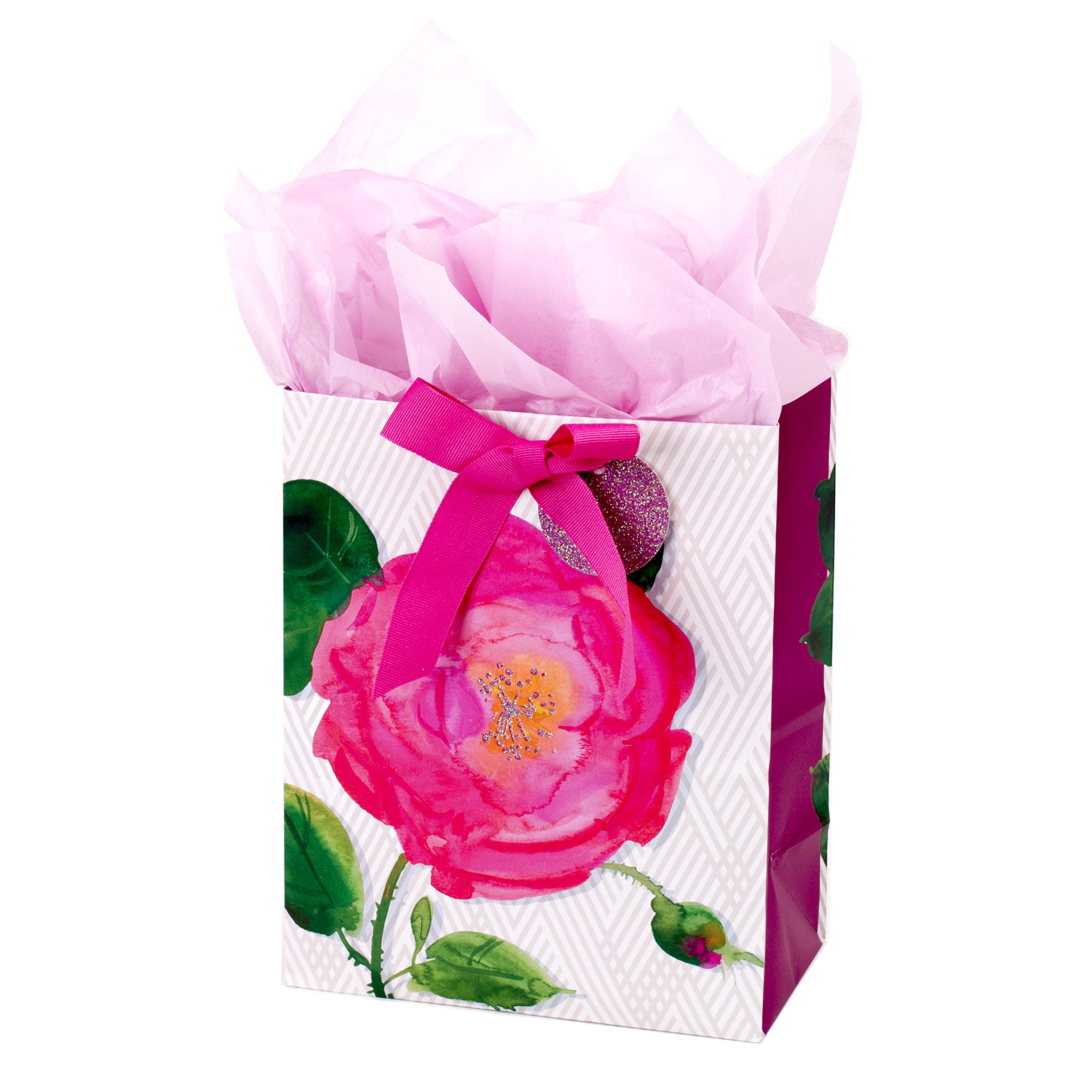 Hallmark 5WDB2040 Gift Bag, Paper, Medium, Pink Rose