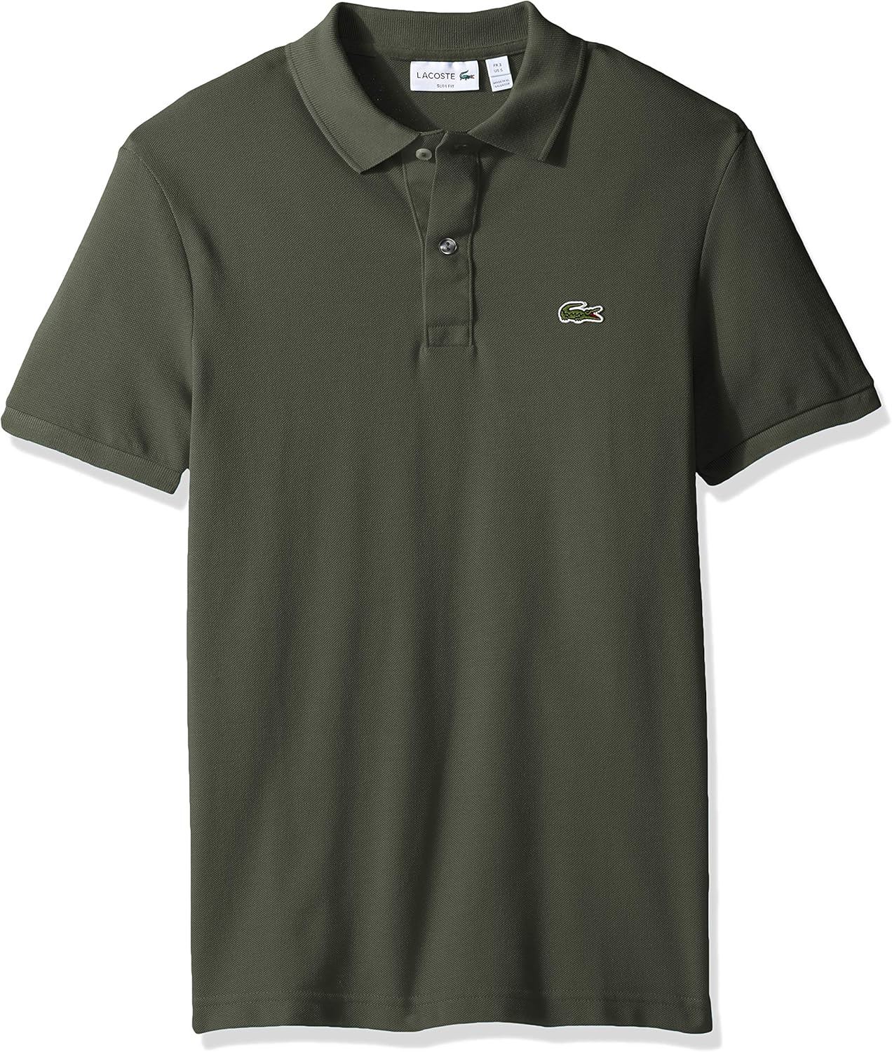 Lacoste Mens Classic Pique Slim Fit Short Sleeve Polo Shirt at  Men’s Clothing store