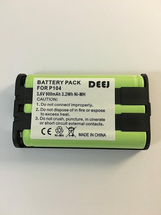 DEEJ Replacement 3.6V 900mAh NiMH Cordless Phone Battery for Panasonic