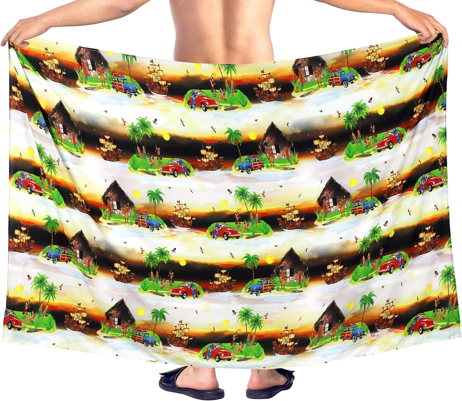 men's sarong swimwear