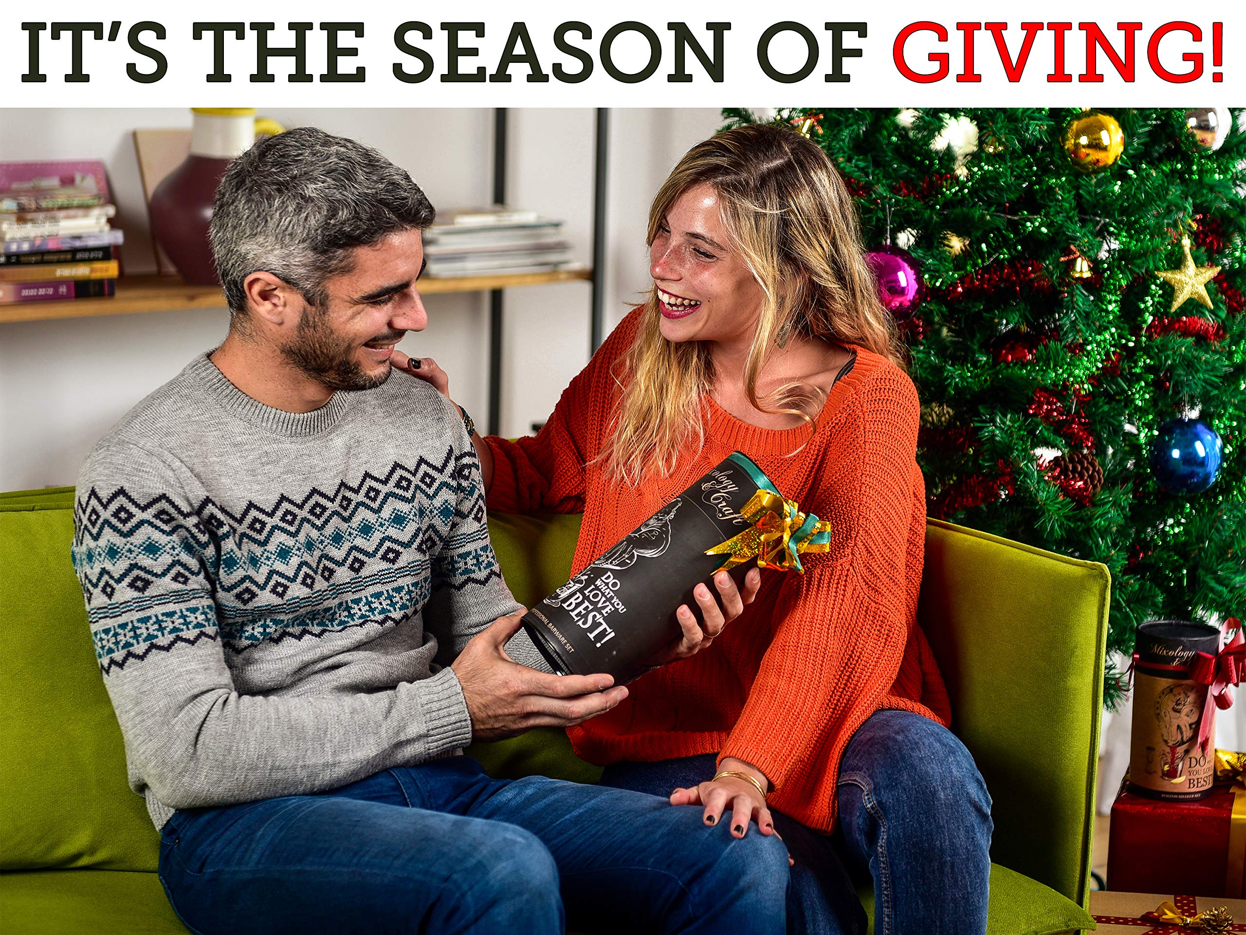 Mixology Bartender Kit: 14-Piece Cocktail Shaker Set - Bar Tool Set for Home and Professional Bartending - Martini Shaker Set with Drink Mixing Bar Tools - Exclusive Cocktail Picks and Recipes Bonus - Image 4