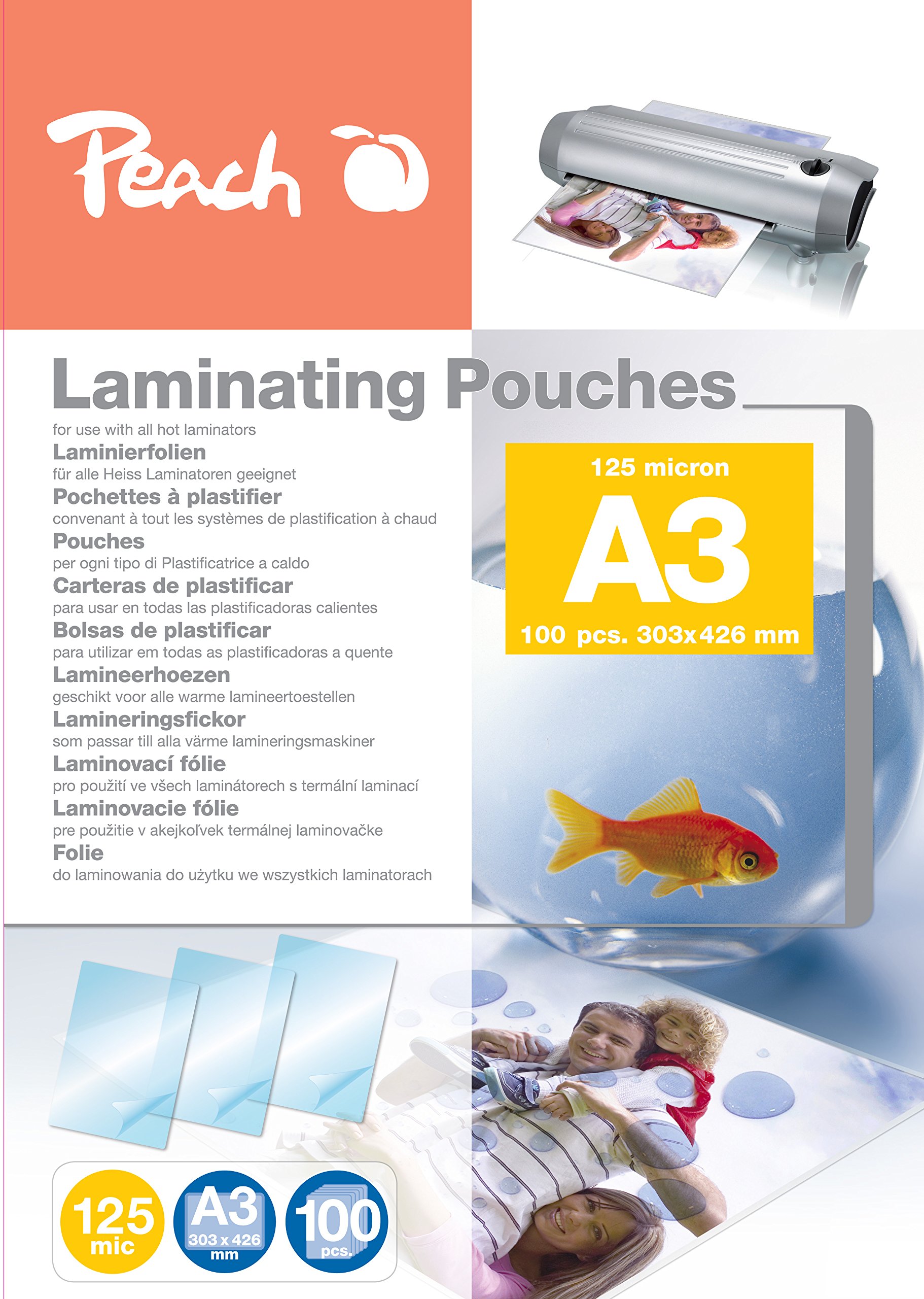 Peach PP525-01 A3 Laminating Pouches