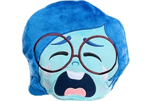 Inside Out 2 Flip-A-Mood Reversible Plush Joy/Sad, Kids Toys for Ages 3 Up by Just Play