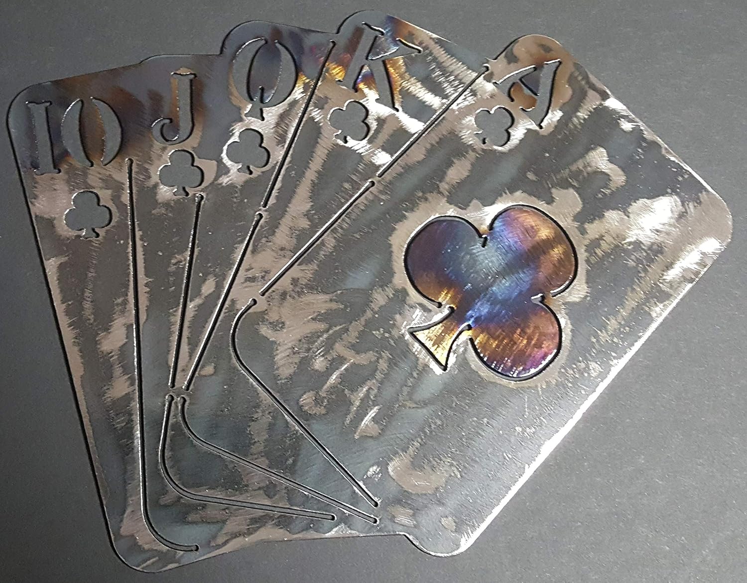 Amazon Com Lg Straight Of Clubs Cards Suits Card Suits Metal