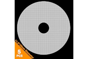 GUCUJI Pack of 5 Premium Non stick Round Silicone Dehydrator Sheets For Fruit Dryer Mesh, 11.5" Diameter