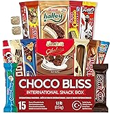 Eastanbul International Snack Box, 15 Chocolate Assortment Bars, Turkish Exotic Snacks, Assorted Candy Variety Pack of Foreig