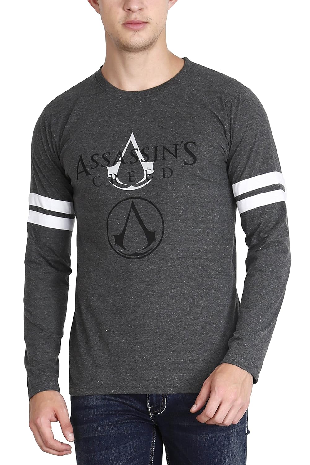 fleximaa men's cotton printed full sleeve folding t-shirt