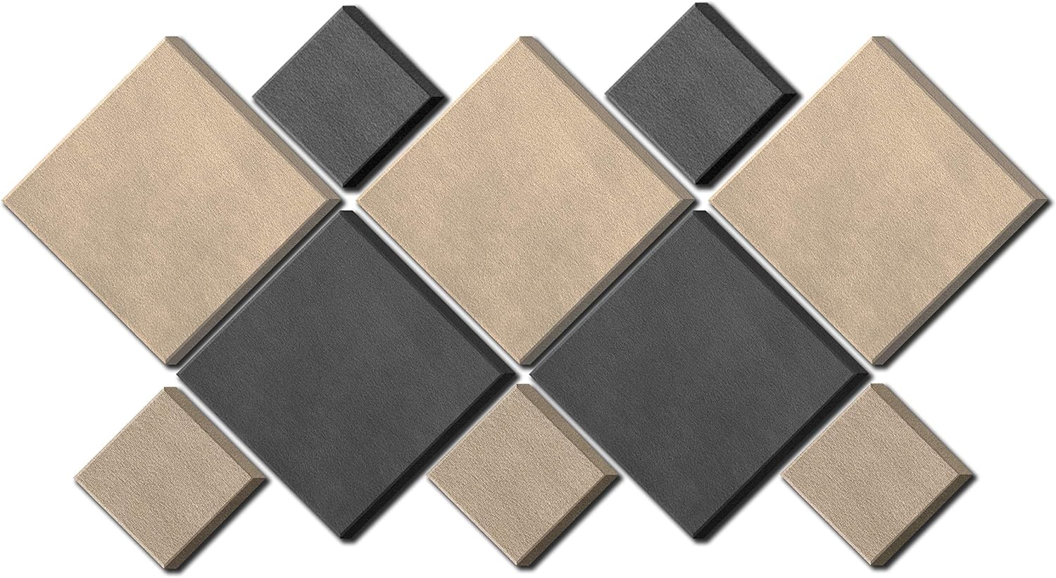 Acoustimac Suede Butterfly Acoustic Panel Design Pack: 10 Pcs 5)2'x2'x2