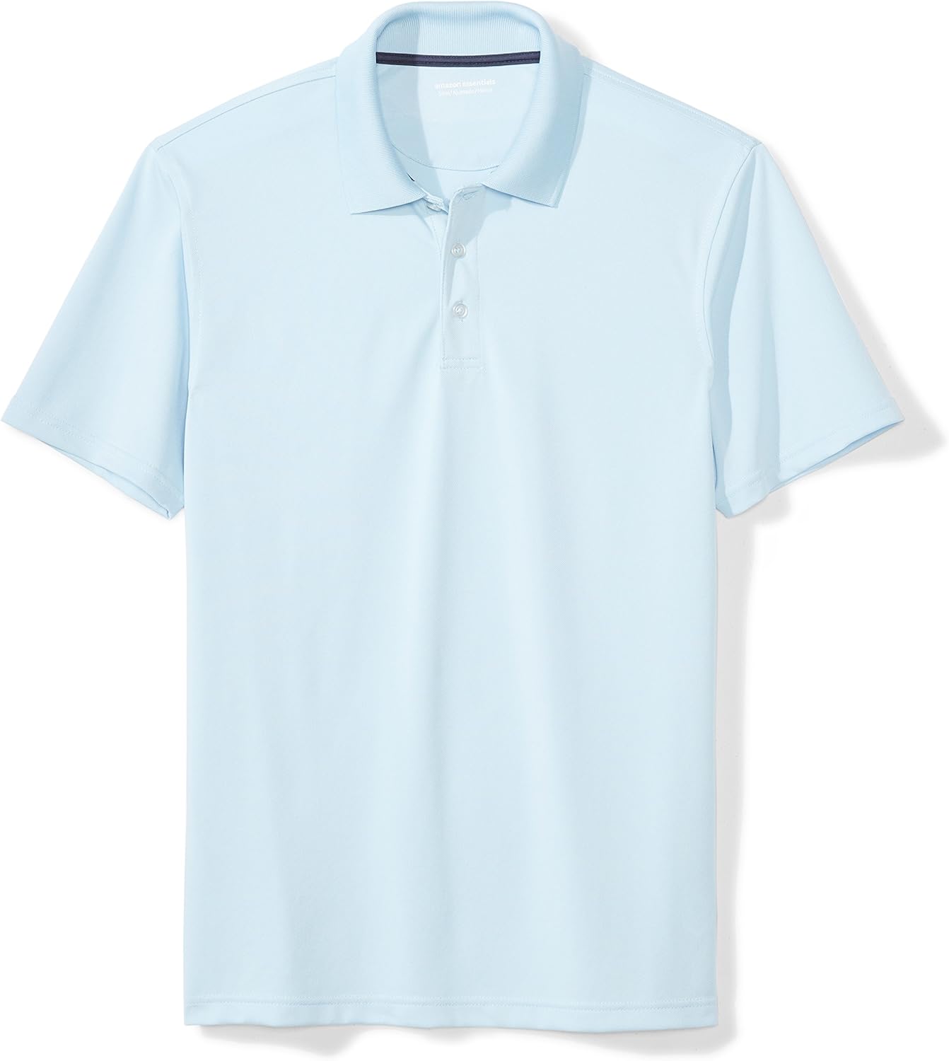  Essentials Men's Slim-fit Quick-Dry Stripe Golf Polo Shirt: Clothing