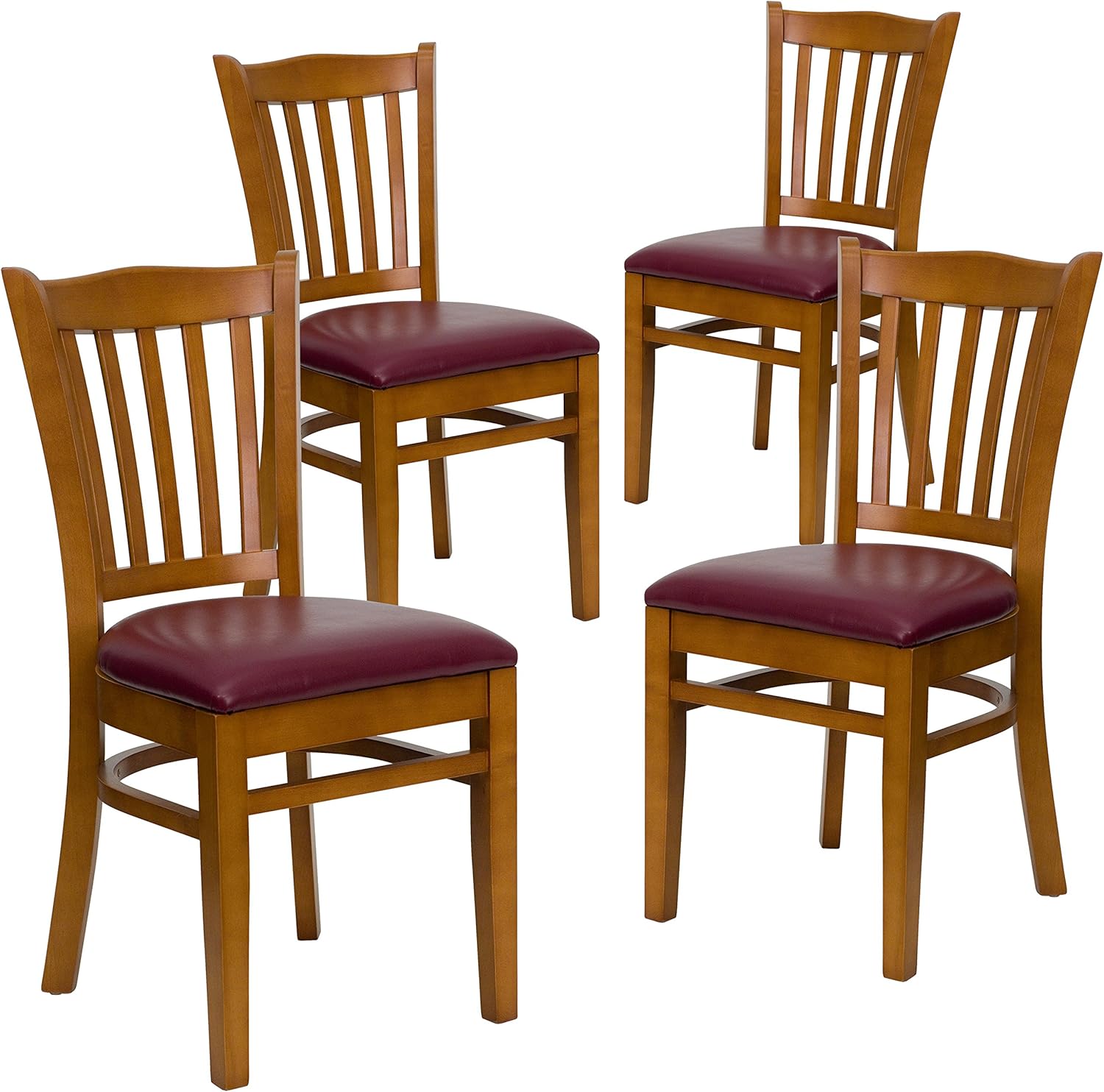 Best slat back dining chair with padded seat
