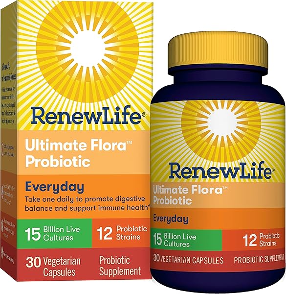 Renew Life Ultimate Flora Probiotic Everyday 15 Billion Daily Digestive And Immune Health Supplement 30 Vegetable Capsules Buy Online At Best Price In Uae Amazon Ae