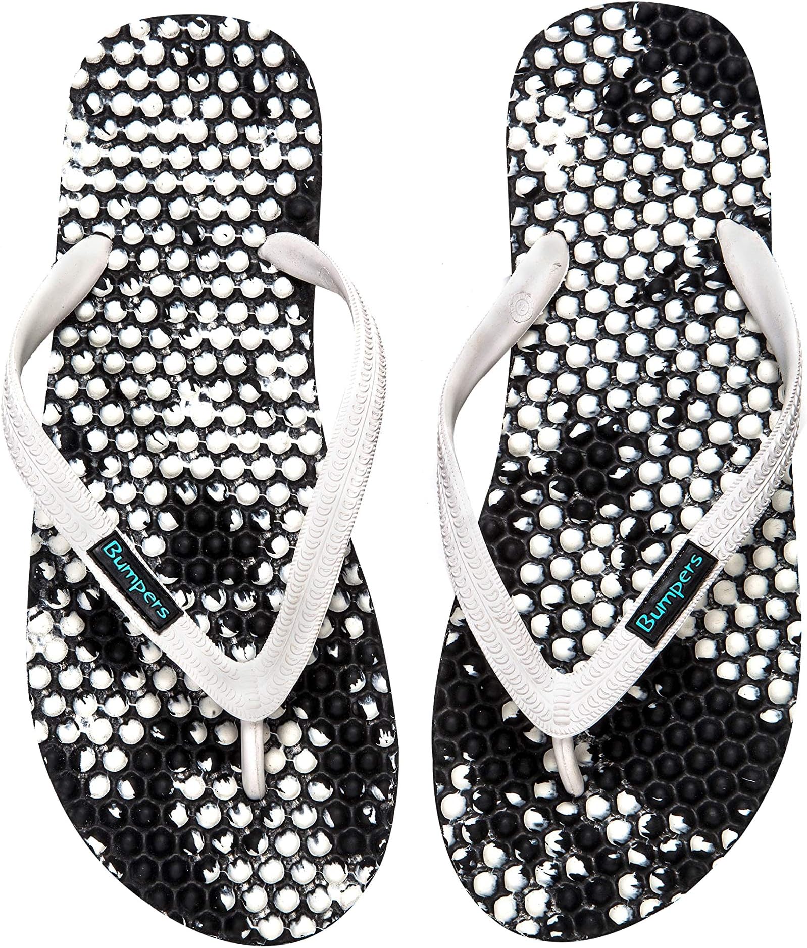 Massage Flip Flops For Men - Comfort Reflexology Footbed for Better Health, Pain Relief, Increase in Circulation & Energy. Relaxation Acupressure Plantar Fasciitis and Recovery Sandals For Men's With Anti-Slipping Sole