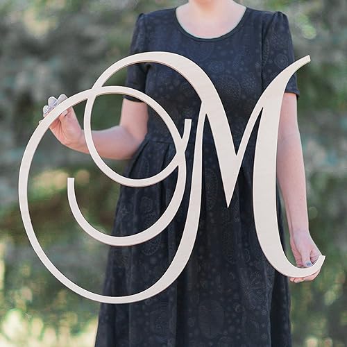 Amazon Com Sale 12 36 Inch Tall Single Letter Curved Font Wooden