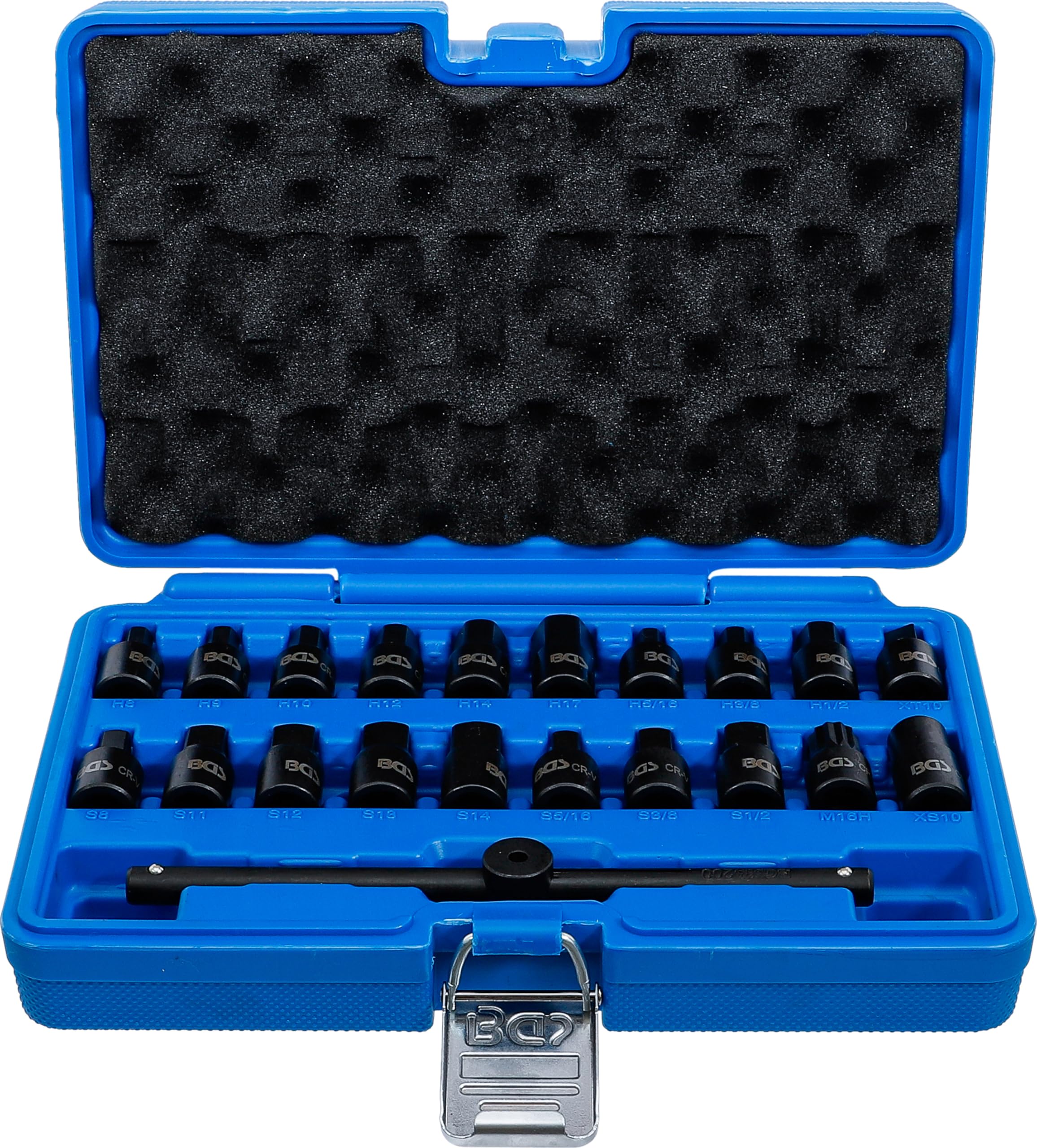 BGS 1014 | Special Oil Drain Socket Set | 10 mm (3/8") | 21 pcs.