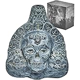 Loudest Screaming Aztec Death Whistles - Blood Curtling Human Cry at 125 Decibels, Collectible Aztec Skull Art & Decor, Bone 