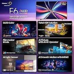 Hisense 55" E6 Cinema Series QLED 4K UHD Smart Fire