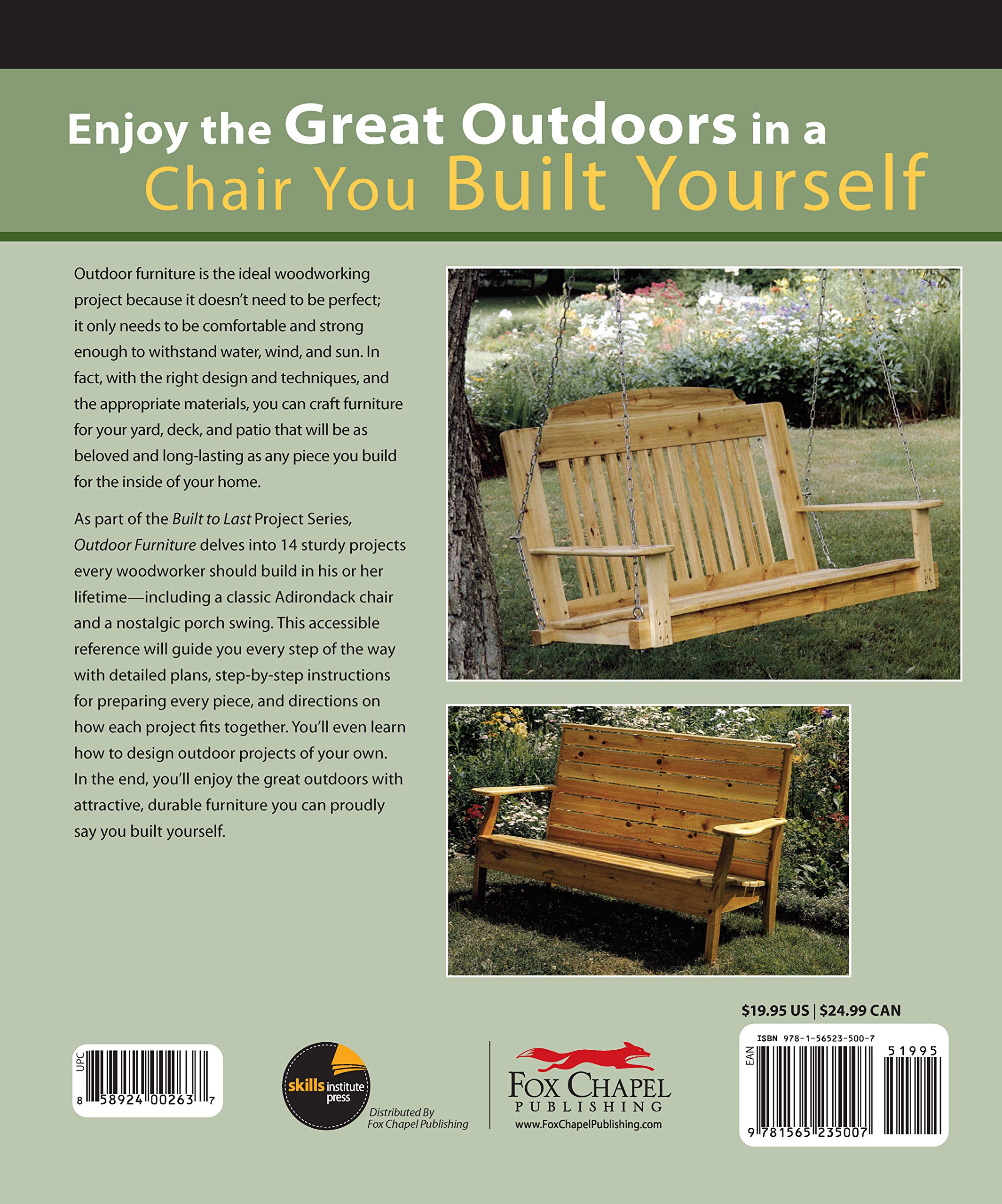 enjoy outdoor living coupon on Outdoor Furniture 14 Timeless Woodworking Projects For The Yard Deck And Patio Fox Chapel Publishing Built To Last Skills Institute Press 9781565235007 Amazon Com Books