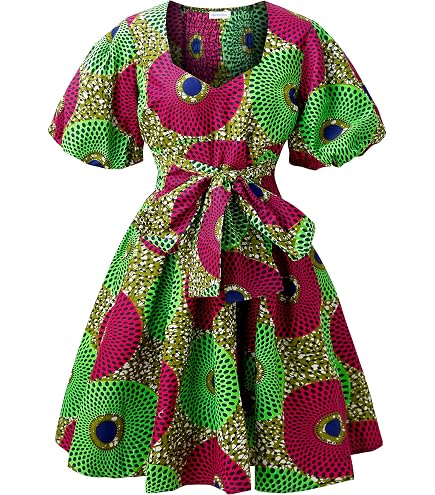 Amazon.com: ABCWAX African Dresses for Women Kente Style Print