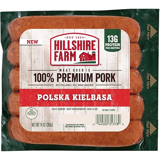 Hillshire Farm Polska Kielbasa Smoked Sausage Links, 5 Count , 14 oz Grocery