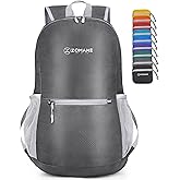ZOMAKE Ultra Lightweight Hiking Backpack 20L - Packable Small Backpacks Water Resistant Daypack for Women Men(Medium Grey)
