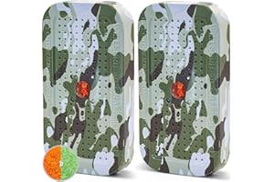 Wisesorb 40 Gram Gun Safe Dehumidifier Camouflage, Rechargeable Desiccant Canister Dehumidifier Bags, Reusable Silica Gel Packets Moisture Absorbers for Car, Bathroom, Basement [2 Pack]