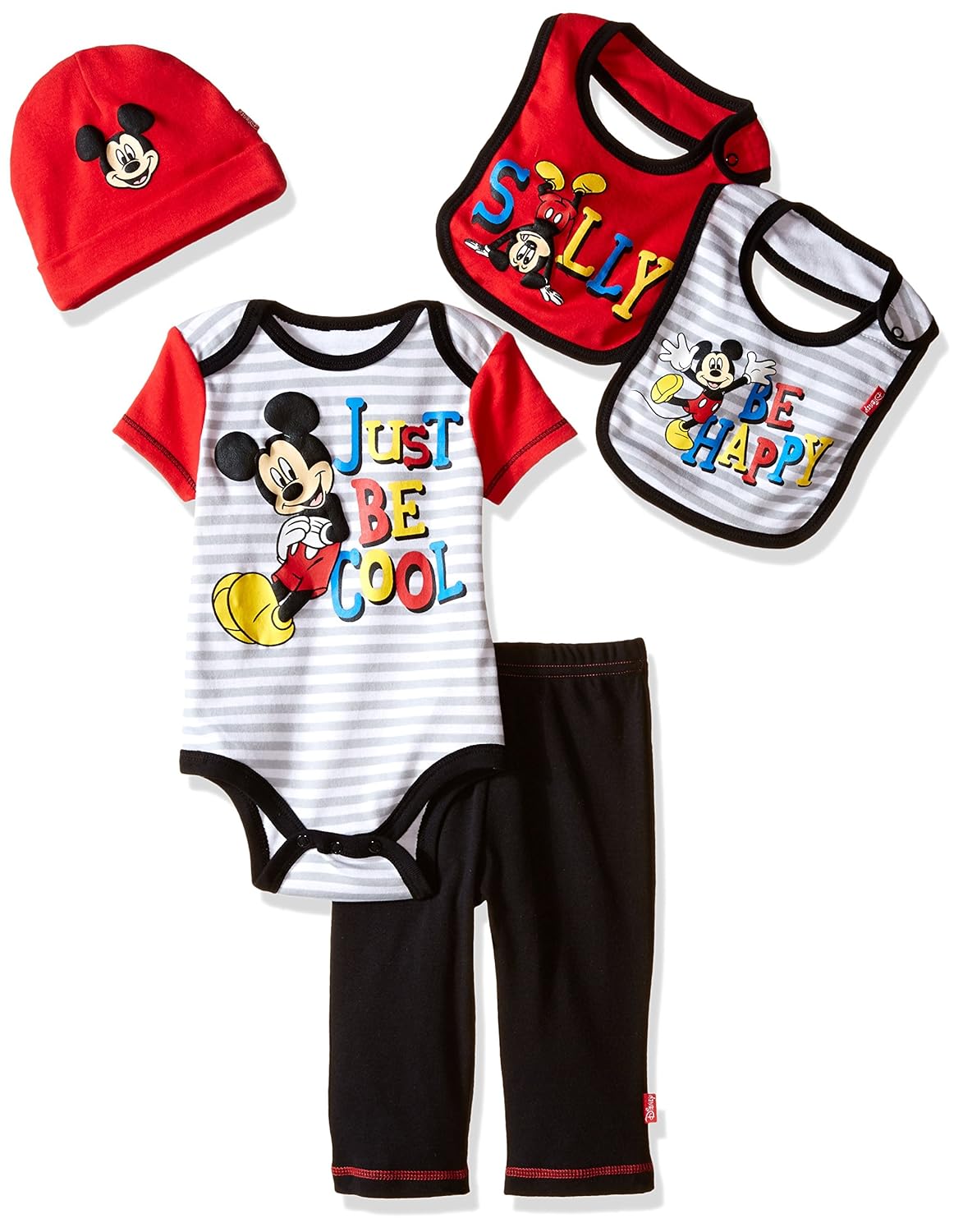 Disney Baby Boys' Mickey Mouse 5 Piece Layette Box Set
