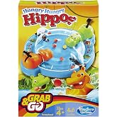 Hasbro Gaming Elefun &amp; Friends Hungry Hungry Hippos Grab &amp; Go Game (Includes 2 Chomping Hippos)
