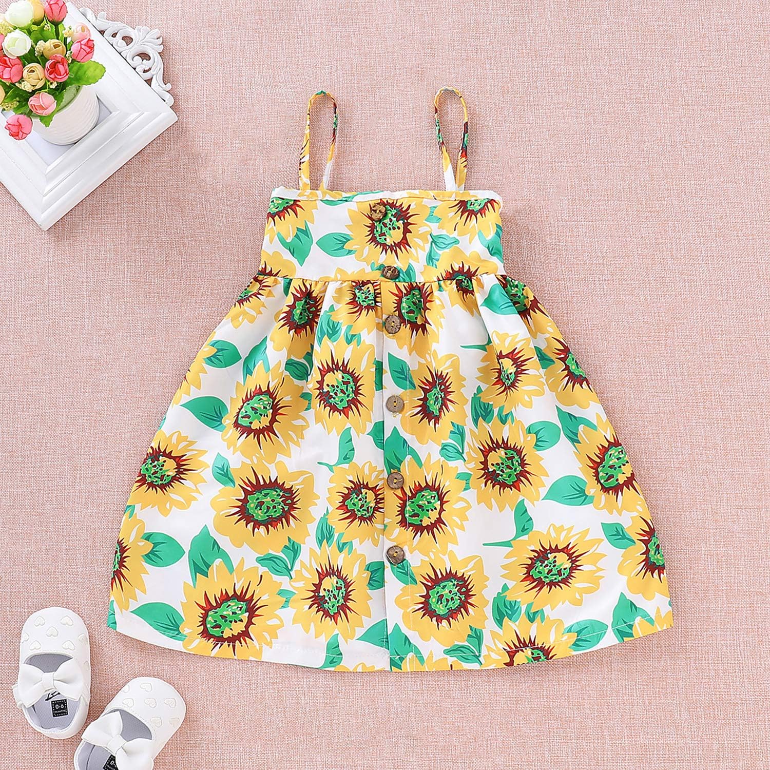 baby sunflower dress