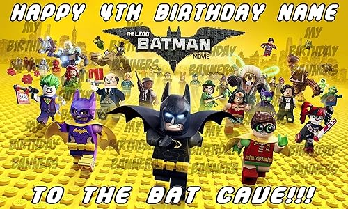 Amazon Com Lego Batman Birthday Banner Personalized Custom Handmade