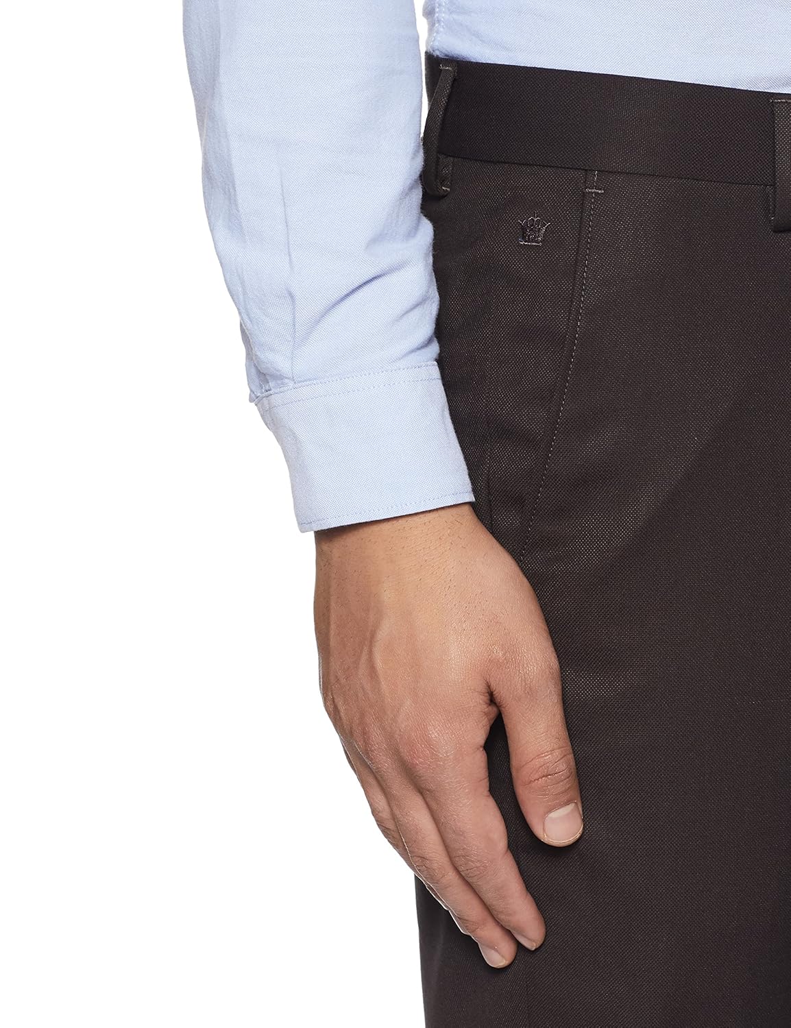 louis philippe men'sslim fit formal trousers