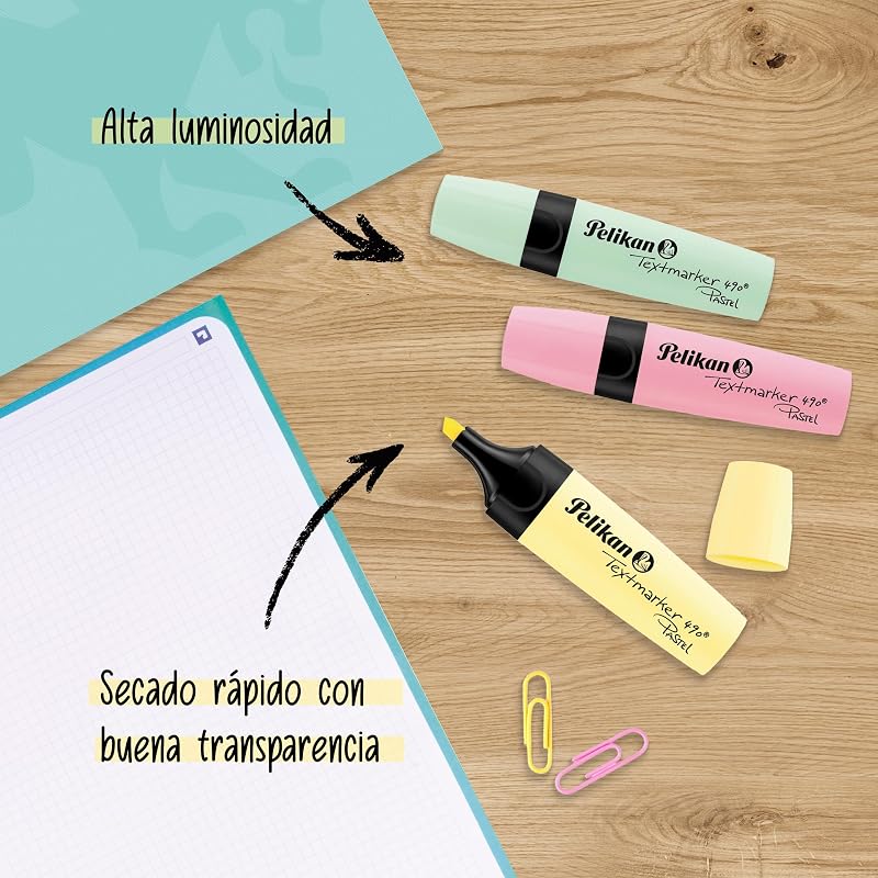, conjunto de 12 marcadores fluorescentes e pastel, realce as suas emoções — foto 3 de 8