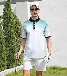 uideazone Men's Polo Shirt Athletic Fit Slim Short