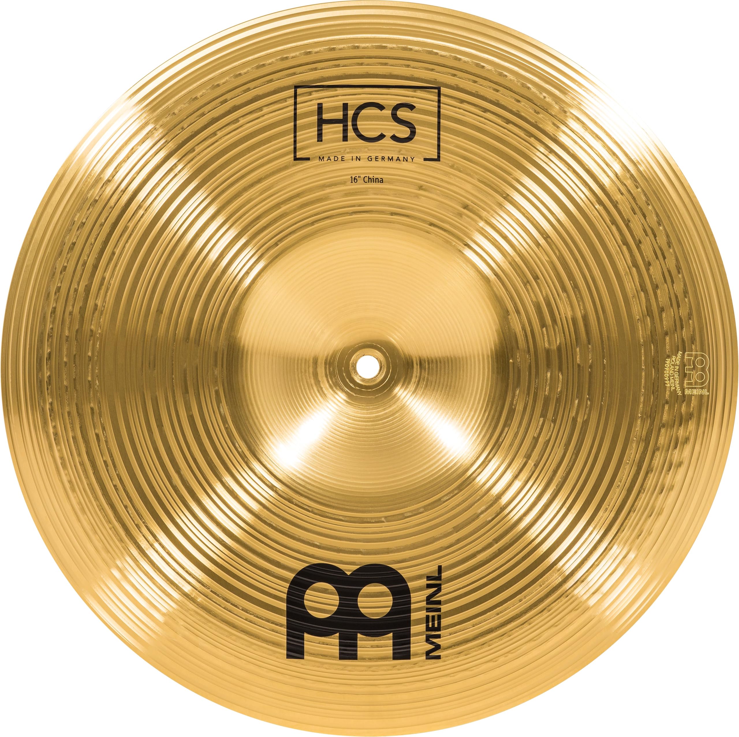 Meinl Cymbals HCS China Cymbal 16 inch (Video) for Drum Set (40,64cm) Traditional Finish Brass, Made In Germany (HCS16CH)
