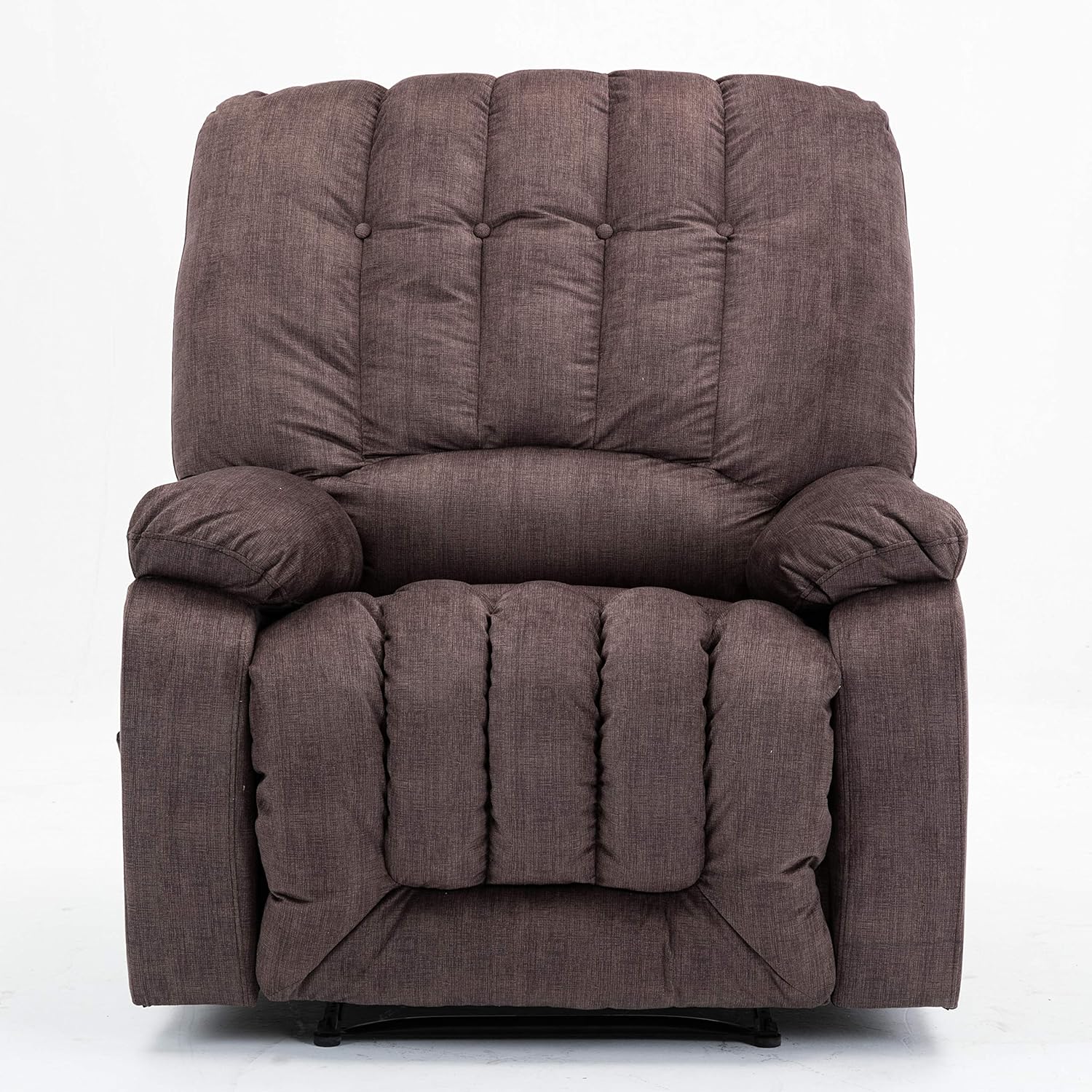 Bonzy Home Fabric Recliner Chair Manual Velvet Recliner