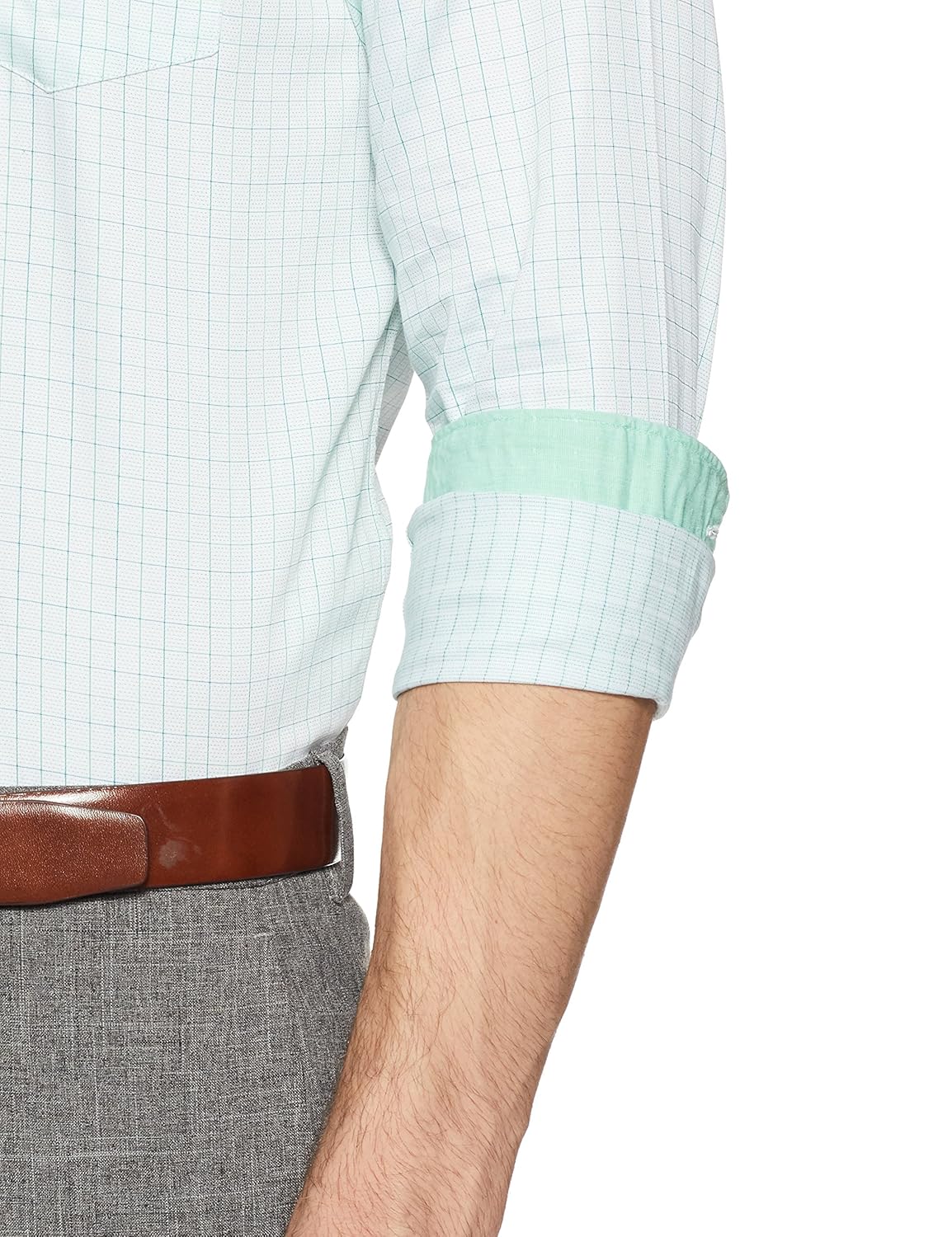 van heusen men's plain slim fit cotton formal shirt