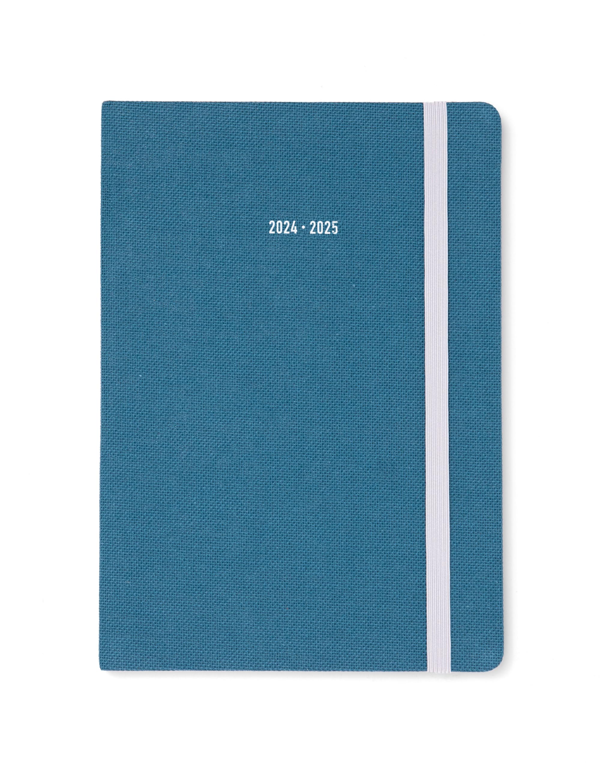 Letts of London Raw A5 academic 2024/2025 week to view diary - teal