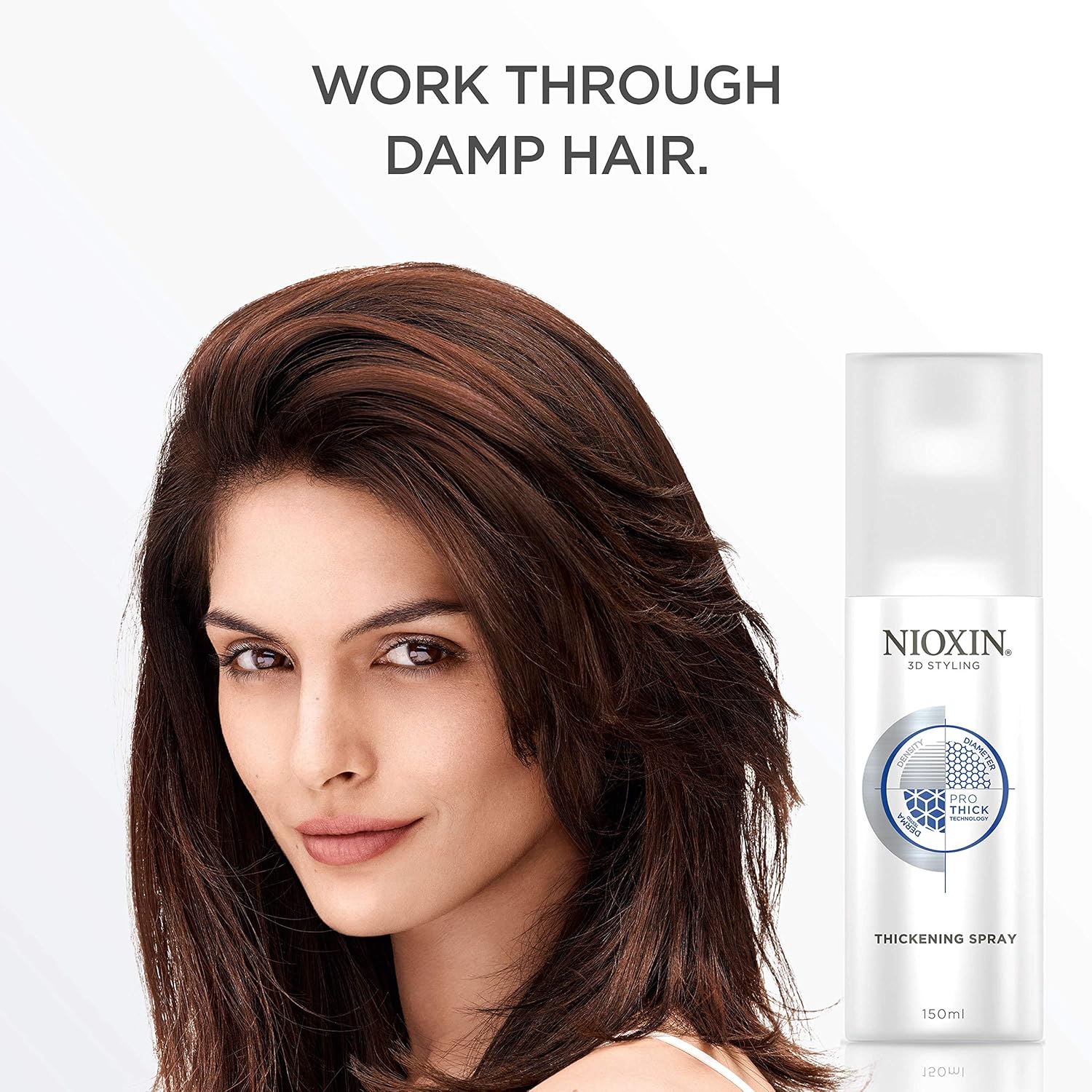 Nioxin 3D Styling Hair Thickening Spray with Peppermint Oil, 5.1 Oz: Premium Beauty
