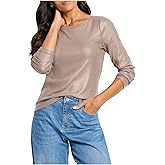 NIC+ZOE Women's Glazed Rib Boat Neck Tee