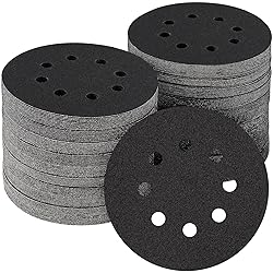 POTUINOM 100PCS 5 inch Silicon Carbide Sanding