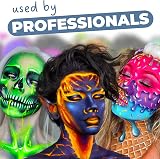 Blue Squid Classic White Face Paint 30g Professional Water Based Single Cake view 3